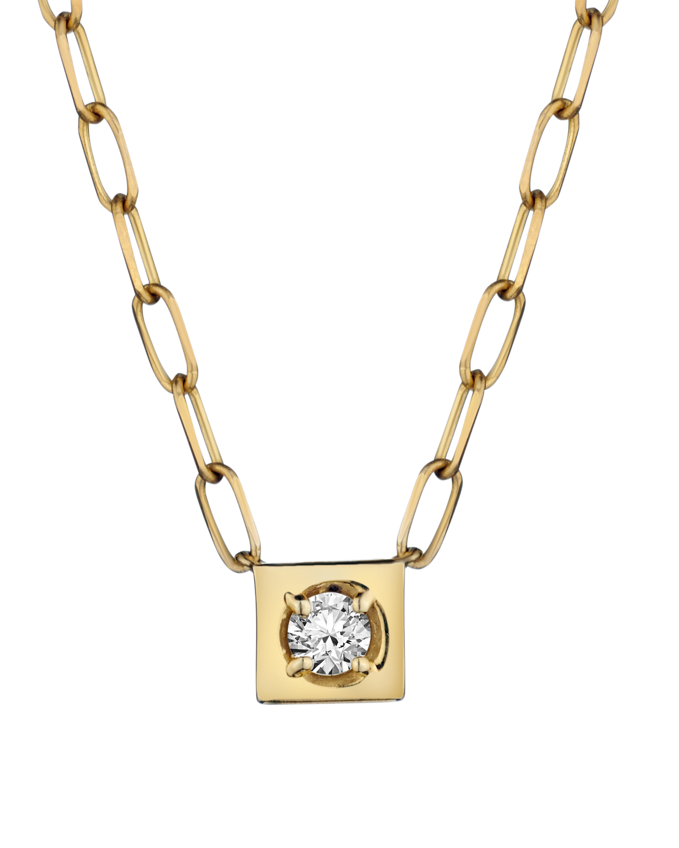 .10 Carat of Diamonds "Love Lock" Necklace, 14kt Yellow Gold.....................NOW