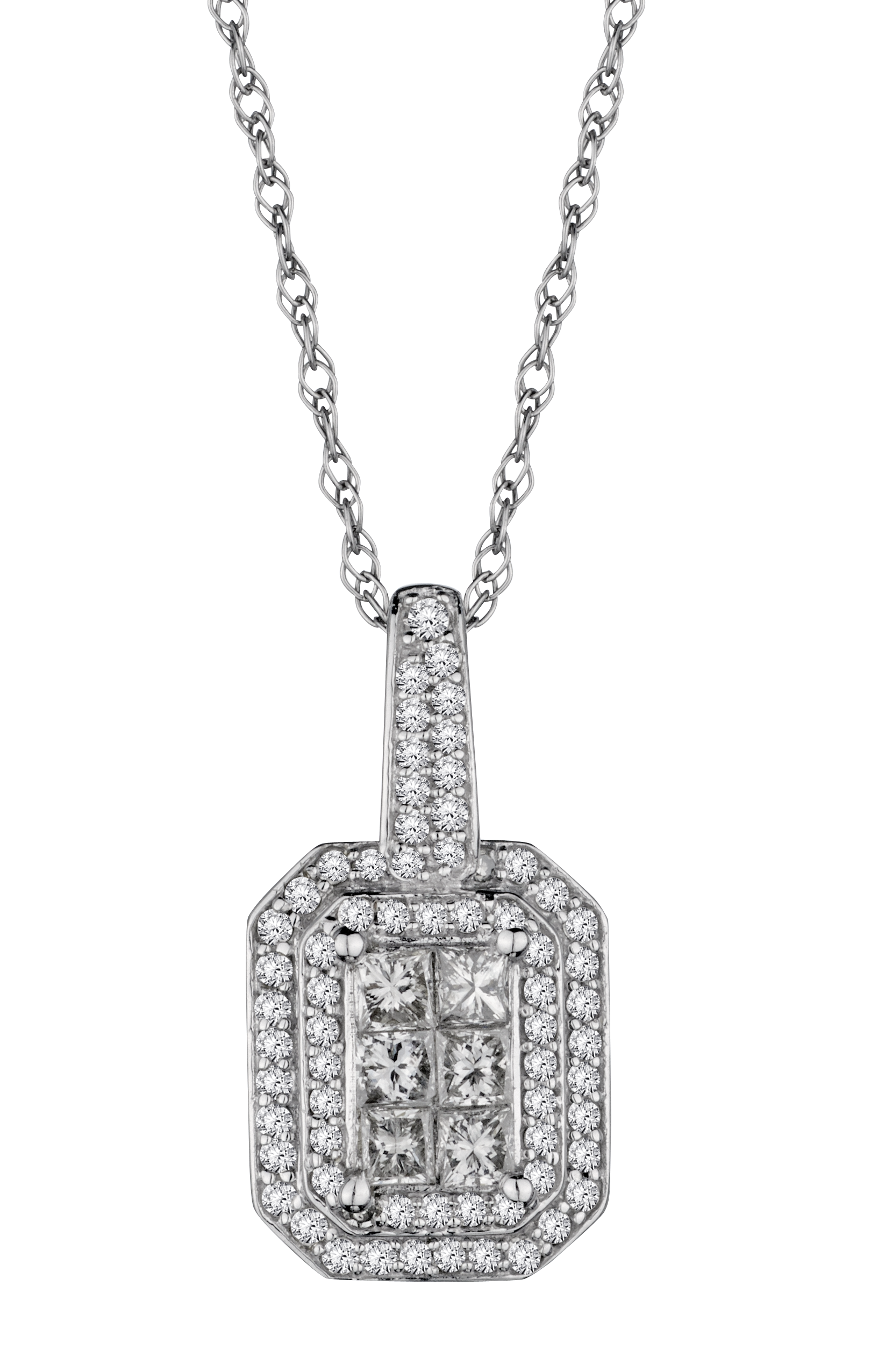 .50 Carat of Diamonds "Prestige" Pendant, 14kt White Gold.....................NOW