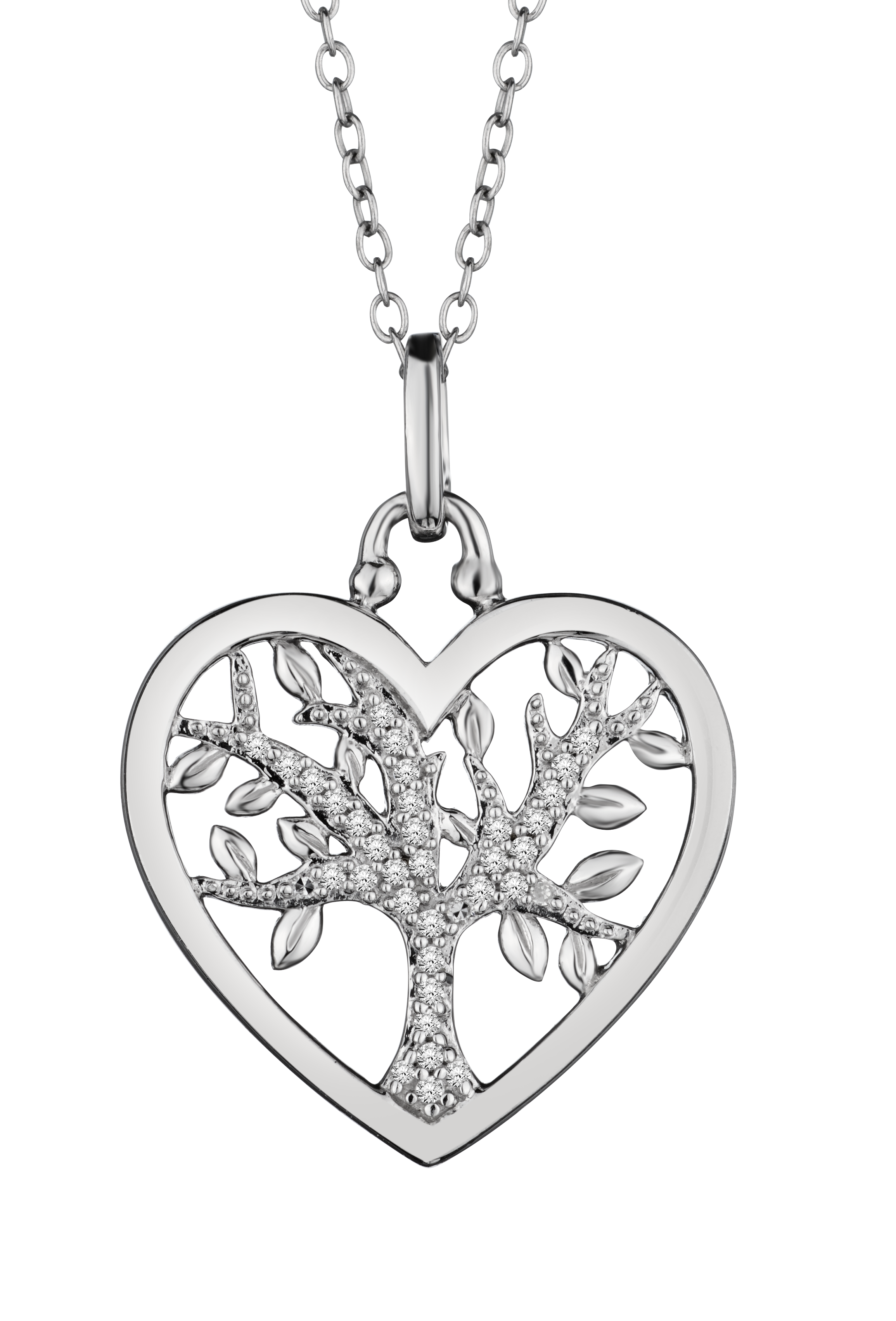 .15 Carat of Diamonds "Tree of Life" Family Pendant, Silver.....................NOW