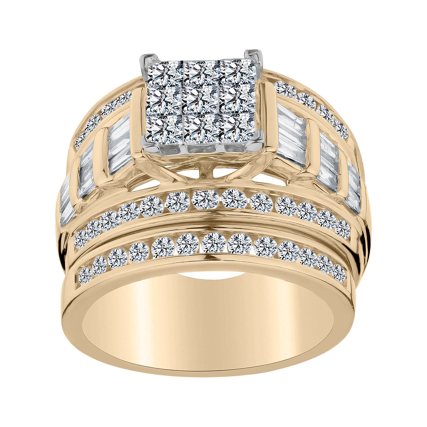 2.00 CARAT DIAMOND RING SET, 10kt YELLOW GOLD...................NOW - Griffin Jewellery Designs