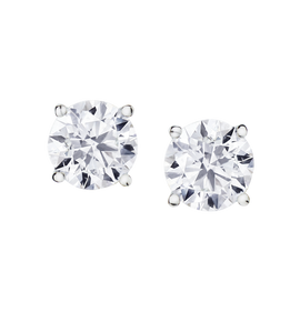 1.00 Carat "Premium" Diamond Studs, 14kt White Gold.....................NOW