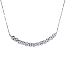 1.00 Carat "Elegance" Diamond Necklace, 10kt White Gold. Necklaces and Pendants. Griffin Jewellery Designs.