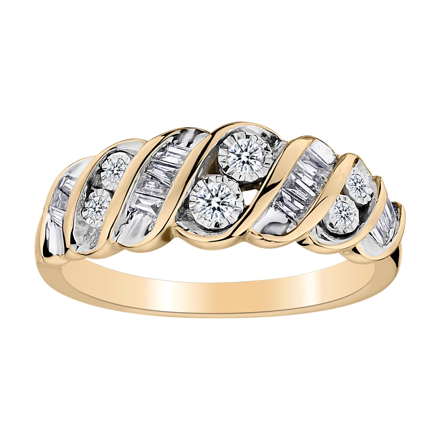 .33 Carat Diamond Ring,  10kt Yellow Gold. Fashion Rings. Griffin Jewellery Designs