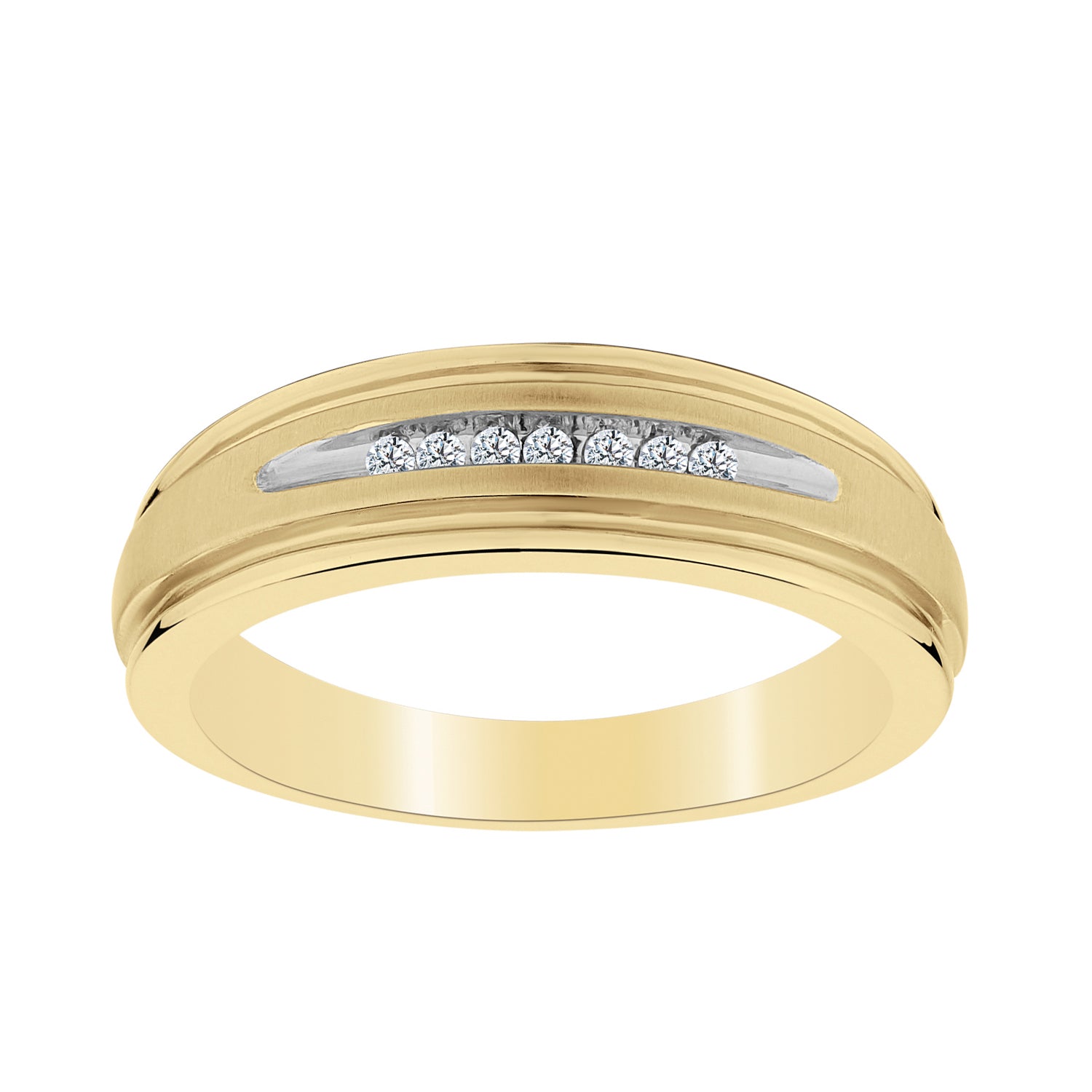 .10 Carat Diamond Gentleman's Ring,  10kt Yellow Gold. Men’s Rings. Griffin Jewellery Designs. 