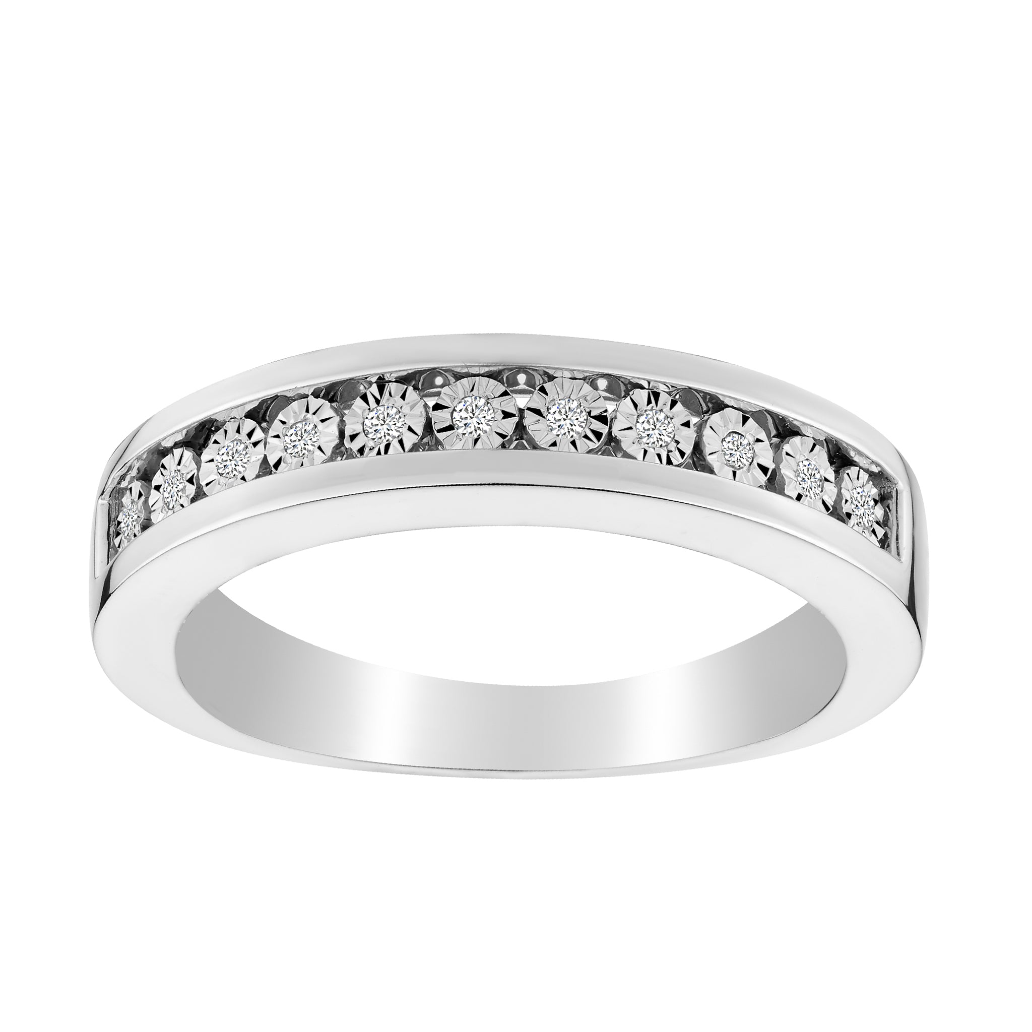 .10 Carat of Diamonds Band Ring, 10kt White Gold......................NOW