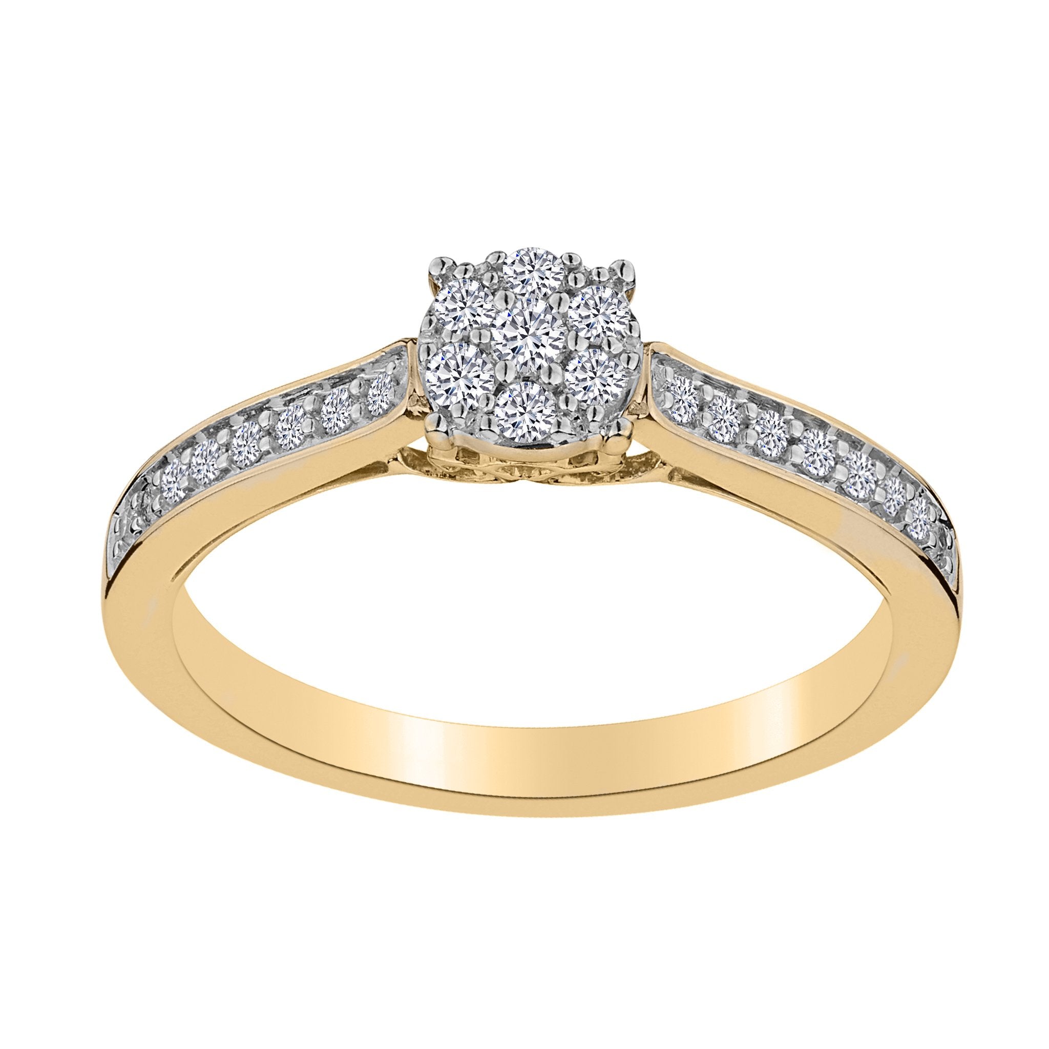 .25 CARAT DIAMOND PAVE RING, 10kt YELLOW GOLD…....................NOW - Griffin Jewellery Designs