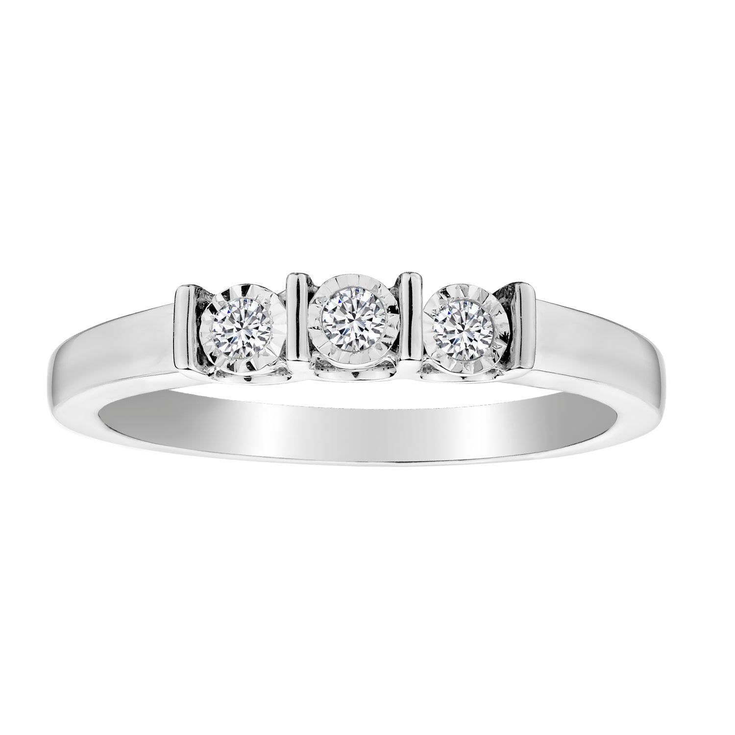 .10 Carat of Diamonds "Past, Present, Future" Ring, 10kt White Gold...................NOW