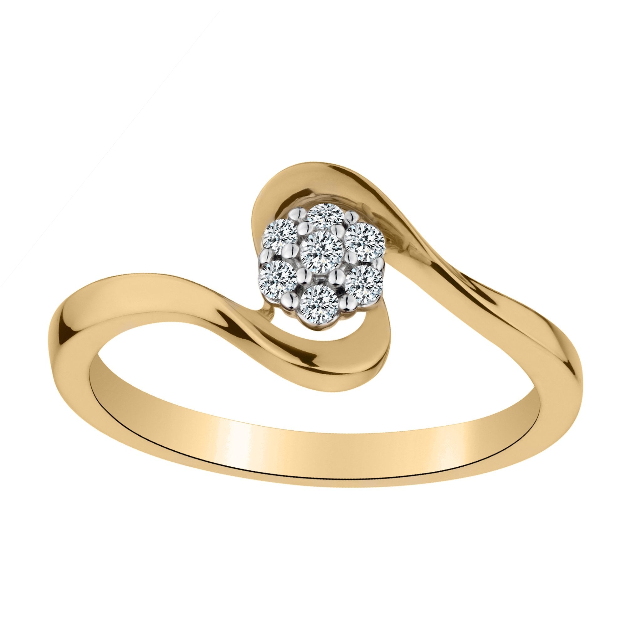 .10 CARAT DIAMOND RING, 10kt YELLOW GOLD. Fashion Rings - Griffin Jewellery Designs