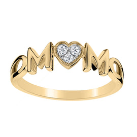 .05 CARAT DIAMOND "MOM" RING, 10kt YELLOW GOLD....................NOW - Griffin Jewellery Designs