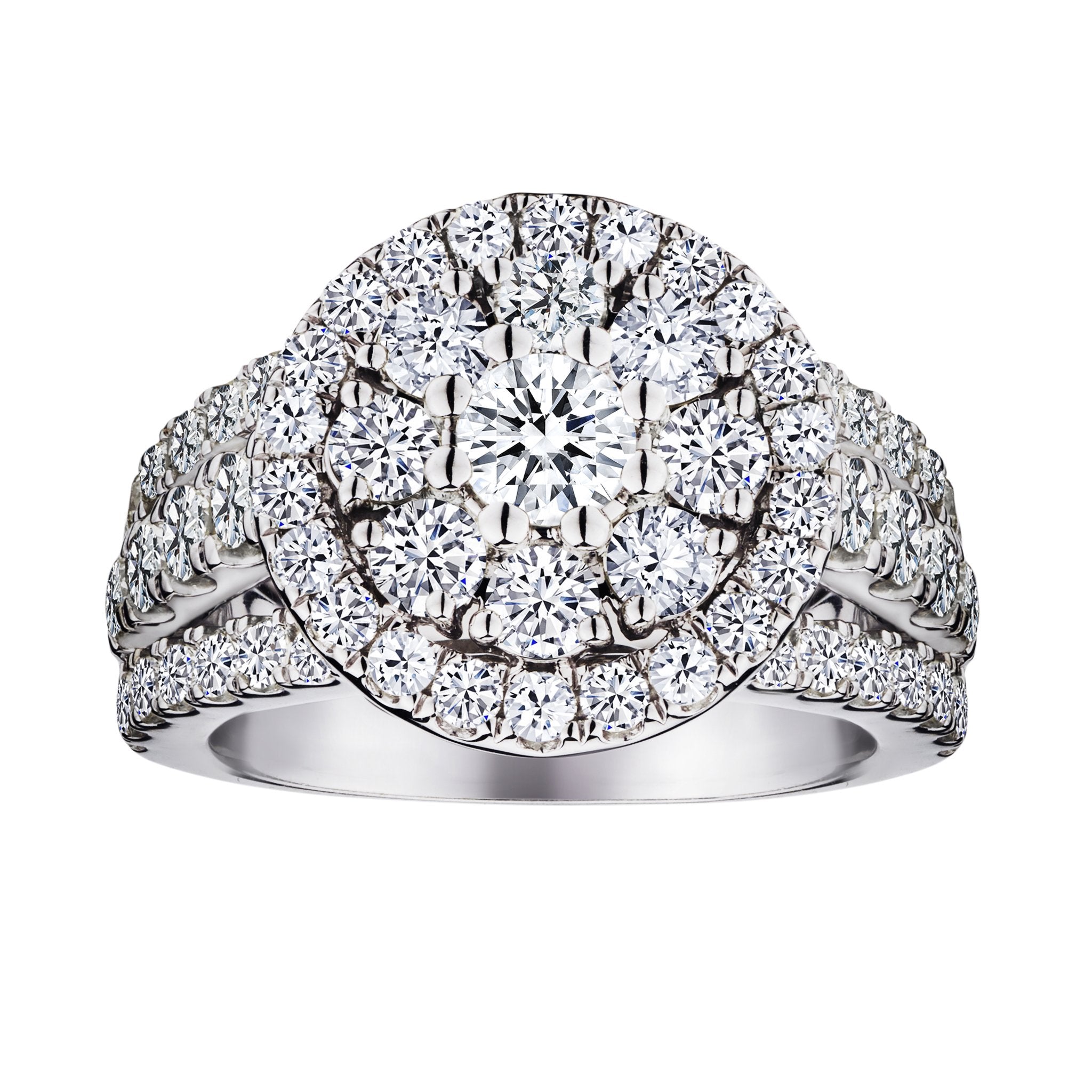 3.00 Carat Diamond Ring,  10kt White Gold. Griffin Jewellery Designs