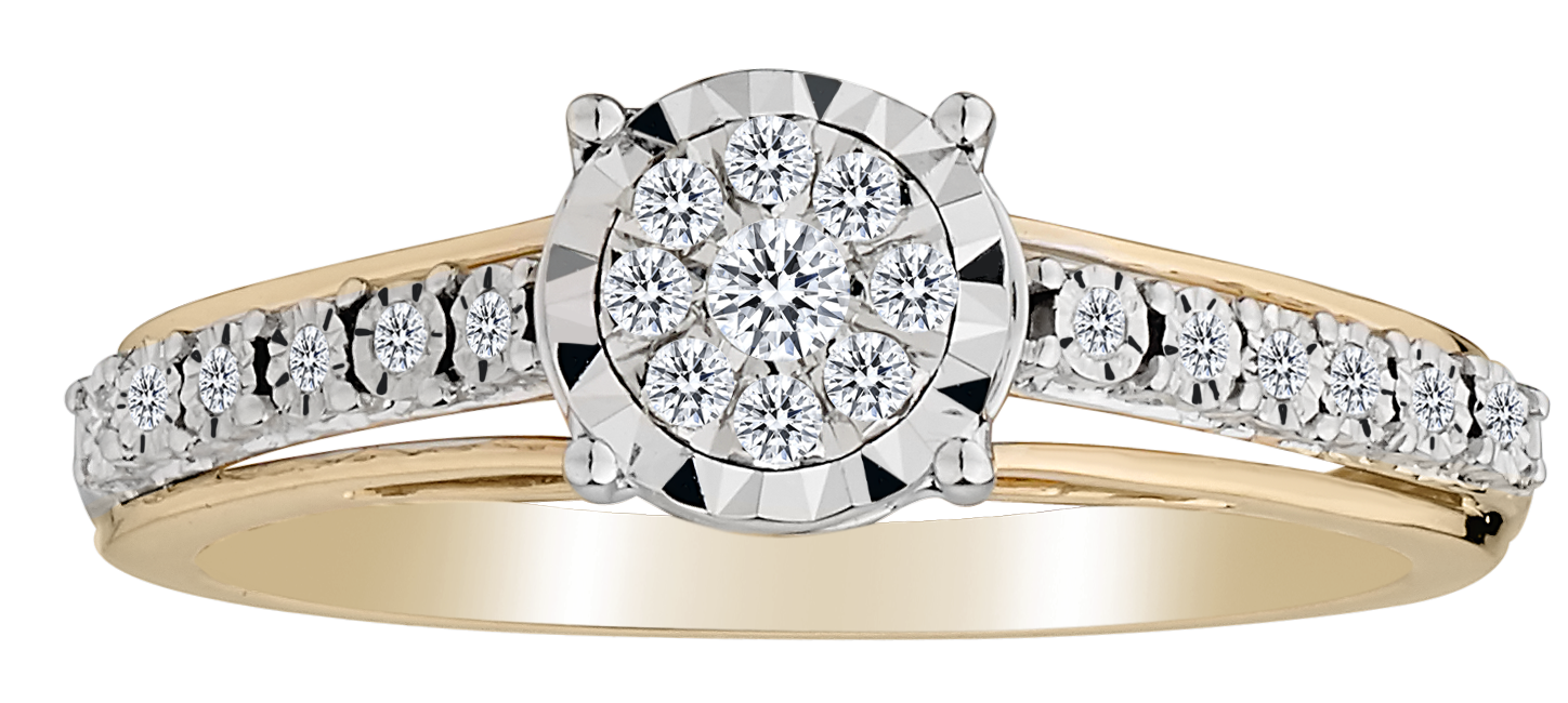 .16 Carat of Diamonds Ring, 14kt Two Tone.......................NOW