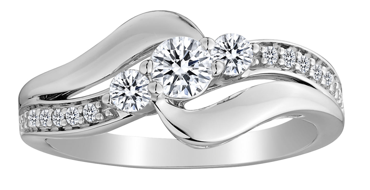 Past present and future clearance diamond ring