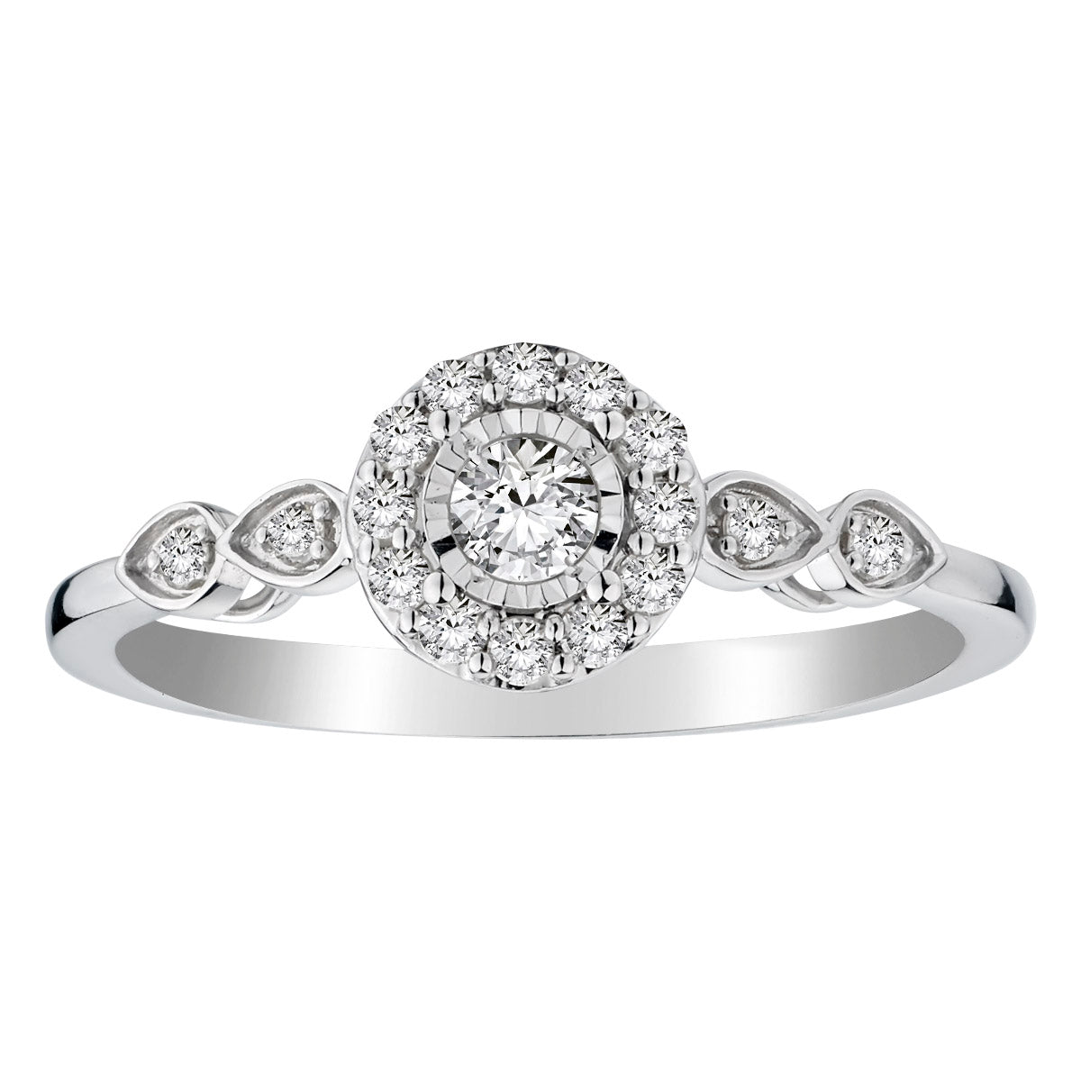 .26 Carat of Diamonds Halo Ring, 10kt White Gold......................NOW