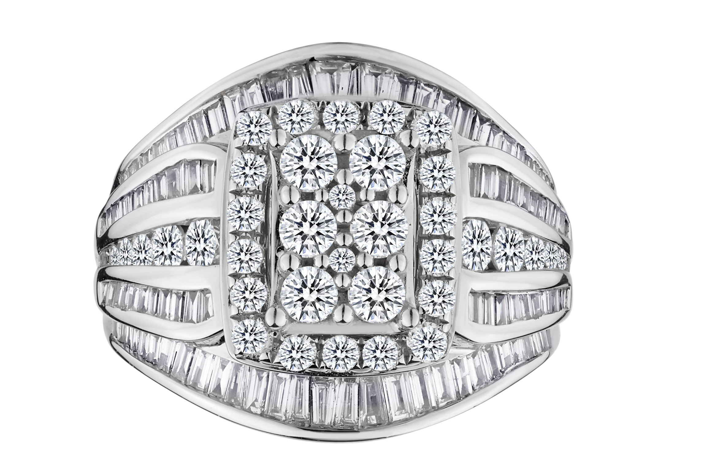 1.72 Carat of Diamonds "Dream" Ring, 14kt White Gold.....................NOW