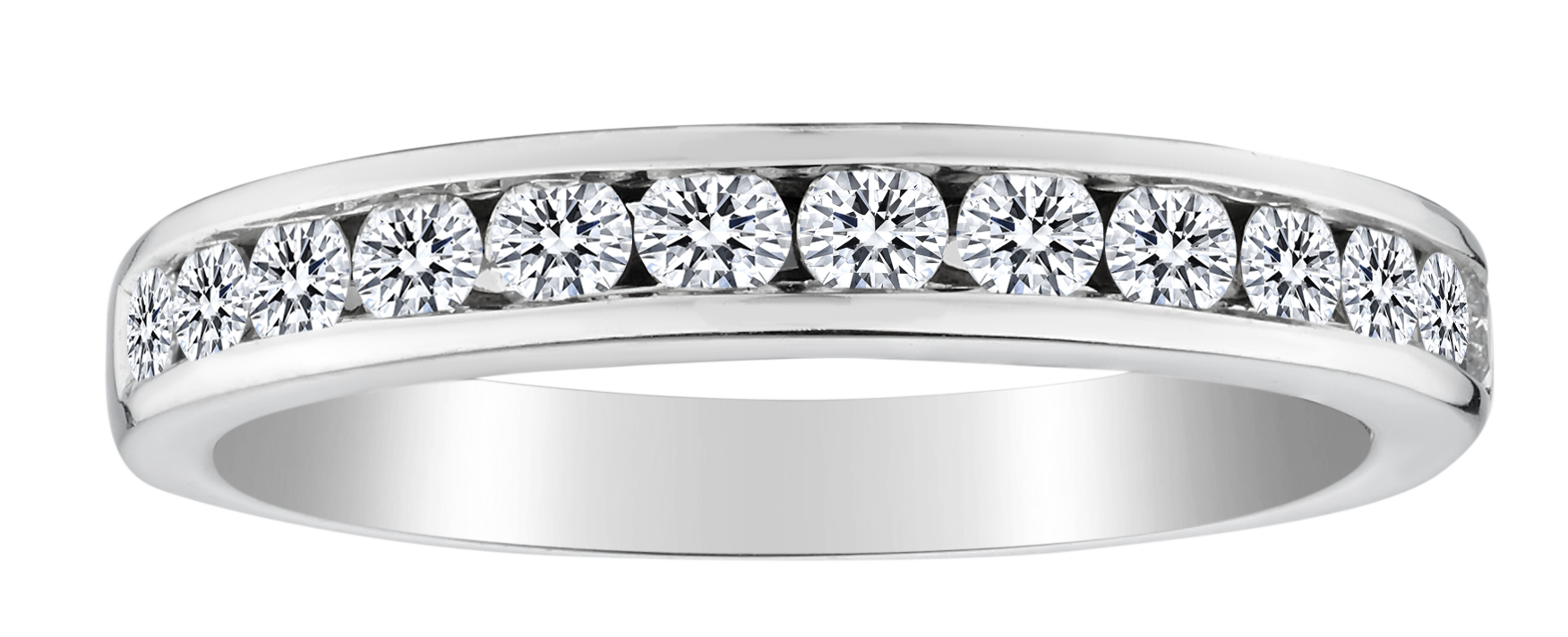 .50 Carat of Diamonds Band, 14kt White Gold.....................NOW