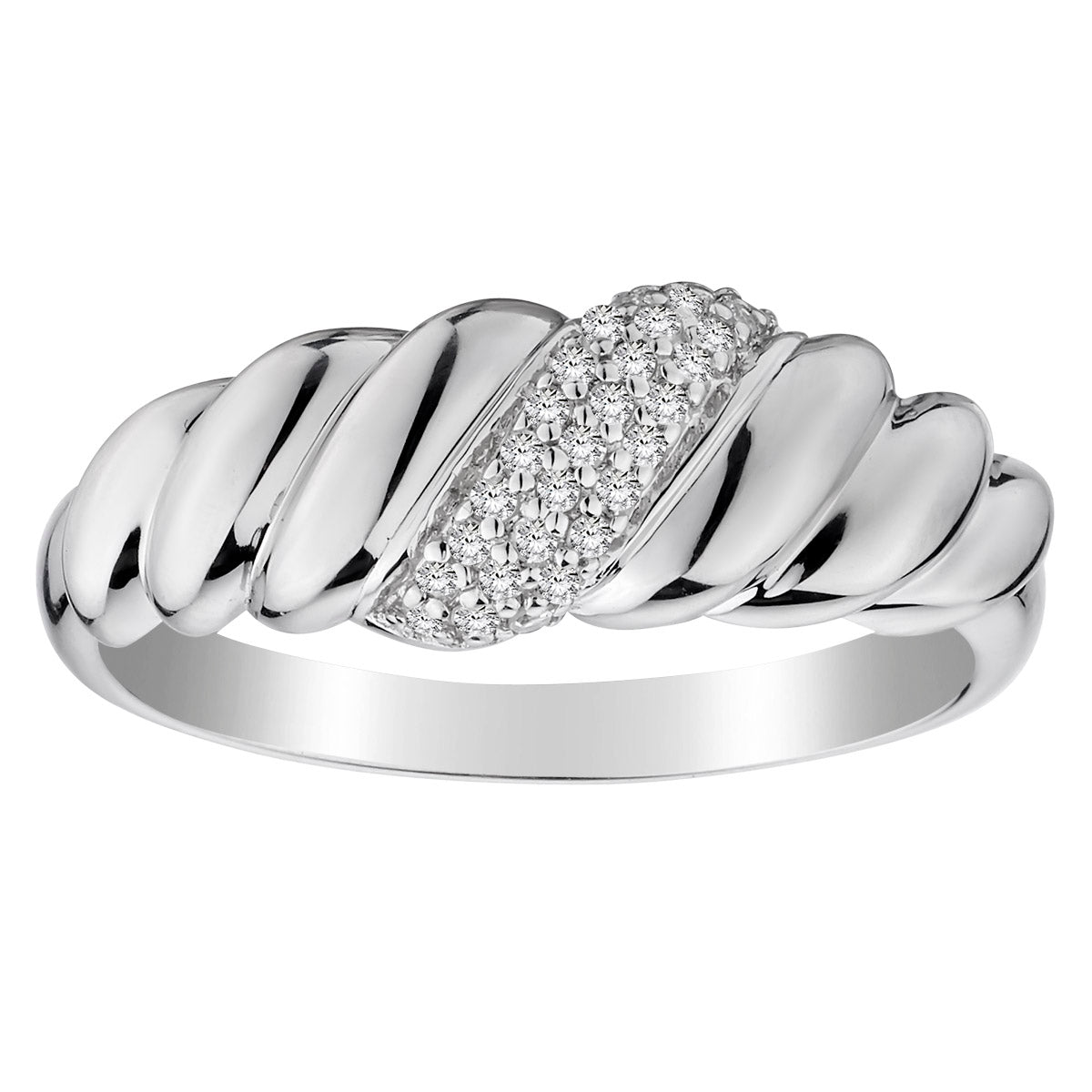 .15 Carat of Diamonds Ring, Silver......................NOW