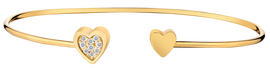 .10 Carat of Diamonds "Hearts" Bangle, 14kt Yellow Gold.....................NOW