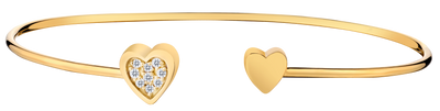 .10 Carat of Diamonds "Hearts" Bangle, 14kt Yellow Gold.....................NOW