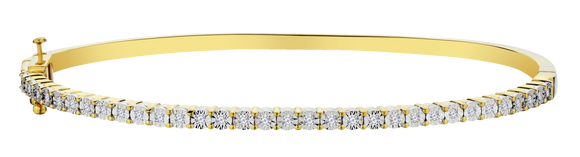 .25 Carat of Lab Grown Diamonds Bangle, Gold Plated.....................NOW - Griffin Jewellery Designs