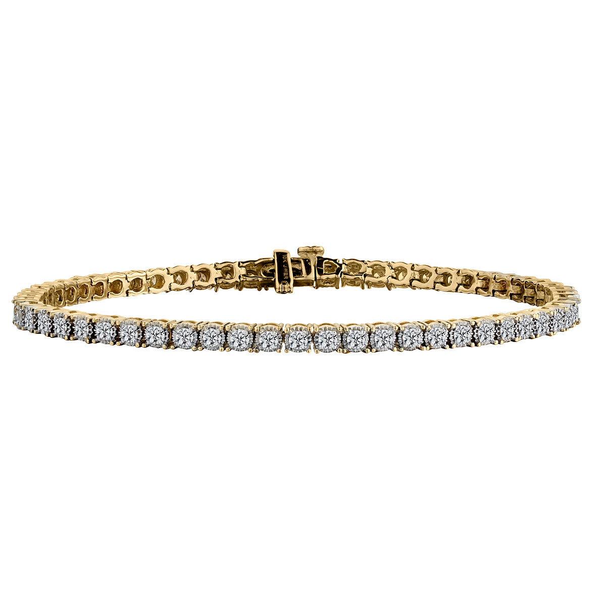 2.00 Carat Diamond Bracelet, 10kt Yellow Gold.......................NOW