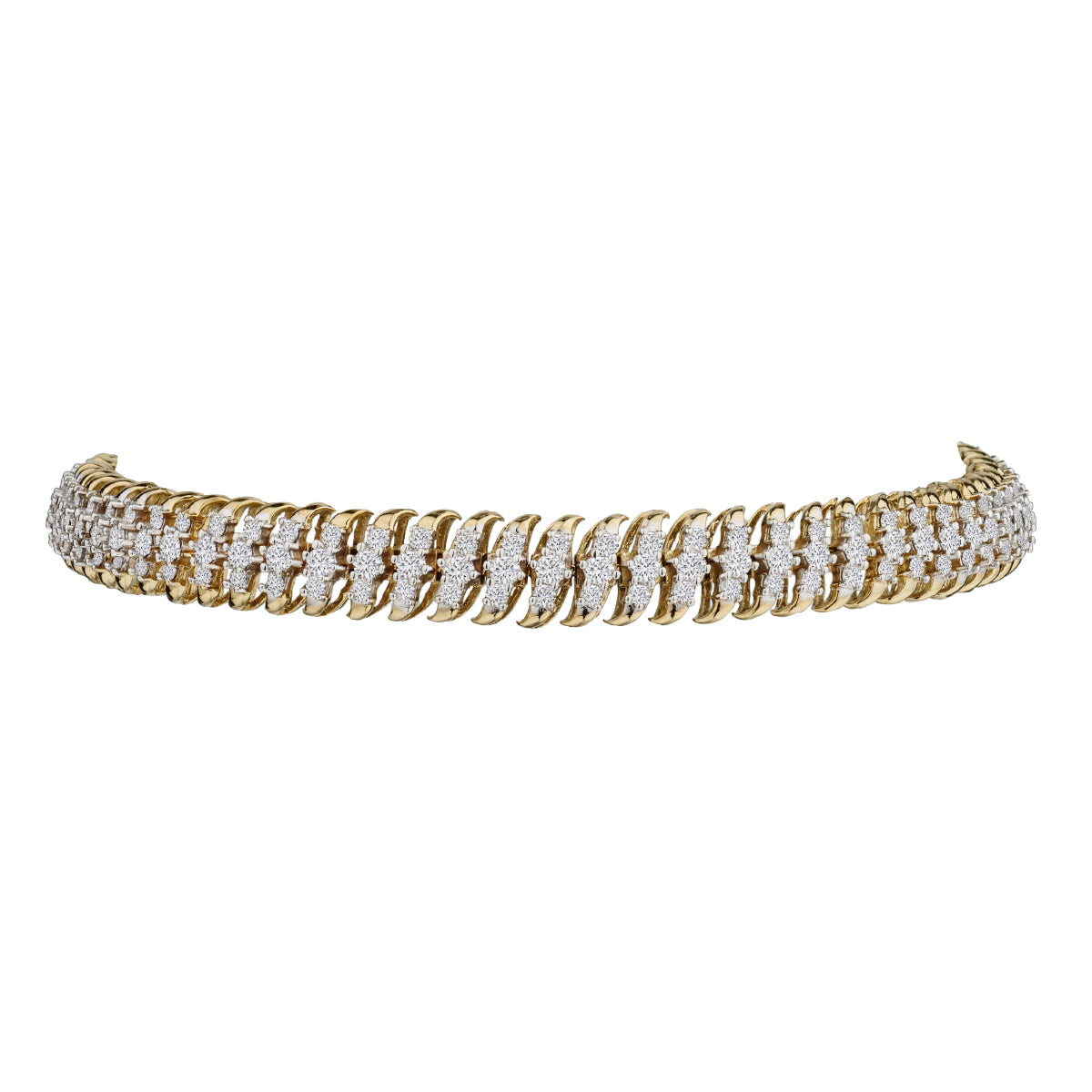3.00 Carat "Luxury" Diamond Bracelet, 10kt Yellow Gold…...................NOW