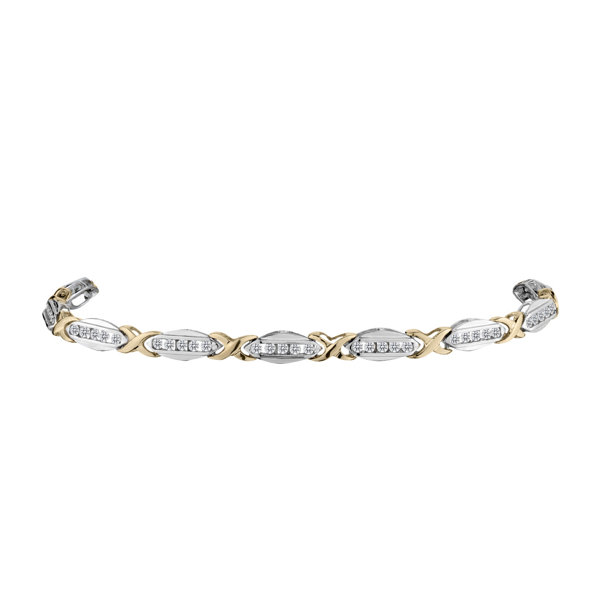 1.00 Carat Diamond Bracelet, 10kt Yellow & White Gold (Two Tone)…...................NOW