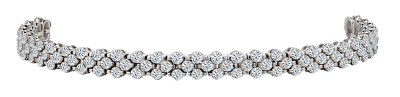 5.00 Carat of Diamonds Bracelet, 10kt White Gold.....................NOW