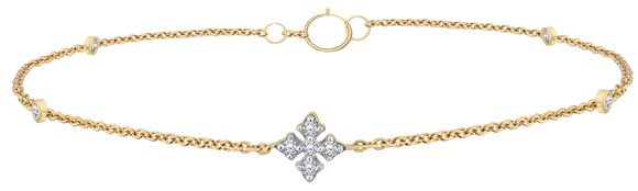 .11 Carat Of Diamonds Bracelet, 10Kt Yellow Gold.....................NOW