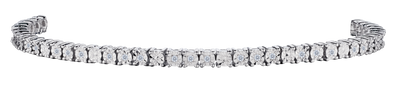 .25 Carat of Lab Grown Diamonds "Miracle" Tennis Bracelet, Silver.....................NOW