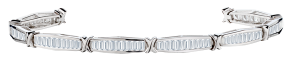 2.75 Carat of Lab Grown Diamonds Tennis Bracelet, Silver.....................NOW