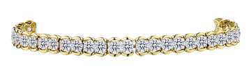 10.00 Carat of Lab Grown Diamonds Tennis Bracelet, 10kt Yellow Gold.....................NOW - Griffin Jewellery Designs