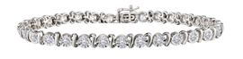 2.00 Carat Of Lab Grown Diamonds Bracelet, Silver.....................NOW
