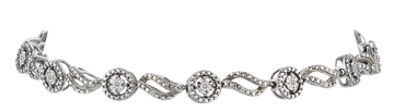 .26 Carat of Diamonds Bracelet, Silver.....................NOW
