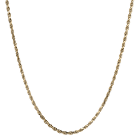 Rope Chain 24", 10kt Yellow Gold. Necklaces and Pendants. Griffin Jewellery Designs.  