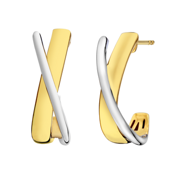 10kt Two Tone Earrings.....................NOW