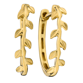 "Leaf" Huggie Earrings, 10kt Yellow Gold.....................NOW