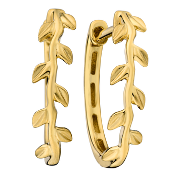 "Leaf" Huggie Earrings, 10kt Yellow Gold.....................NOW