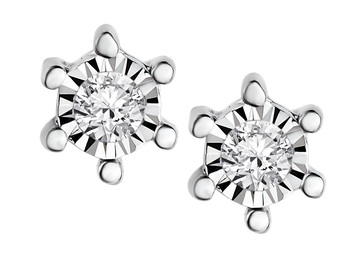 .05 Carat of Diamonds Stud Earrings, 10kt White Gold.....................NOW - Griffin Jewellery Designs