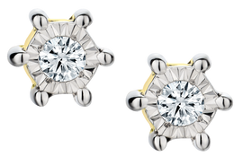 .05 Carat of Diamonds Round Stud Earrings, 10kt Yellow Gold.....................NOW