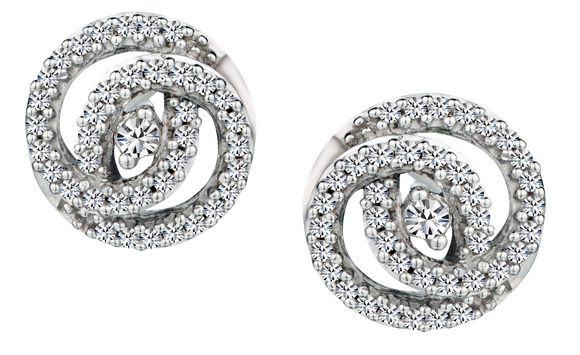 .15 Carat of Diamonds Stud Earrings, 10kt White Gold.....................NOW