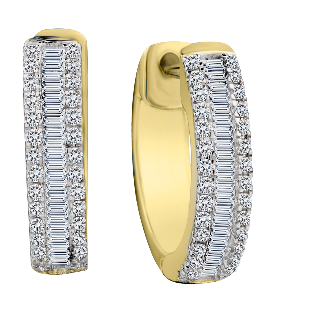 33 Carat of Diamonds Hoop Earrings