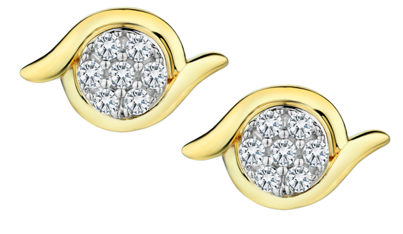 .10 Carat of Diamonds Studs, 10kt Yellow Gold.....................NOW