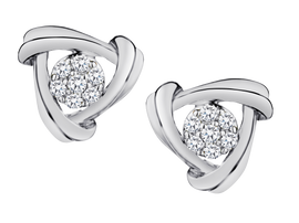 .10 Carat of Diamonds Studs, 10kt White Gold.....................NOW