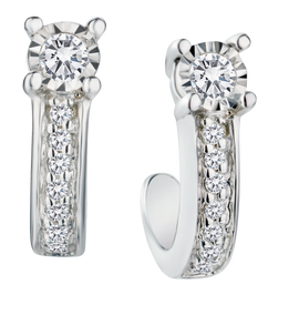 .10 Carat of Diamonds "Miracle" Earrings, 14kt White Gold.....................NOW