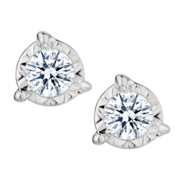 .15 Carat of Lab Grown Diamond Earrings, Silver.....................NOW