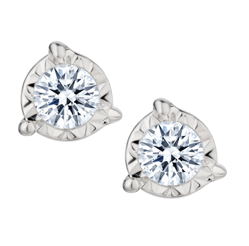 .15 Carat of Lab Grown Diamond Earrings, Silver.....................NOW