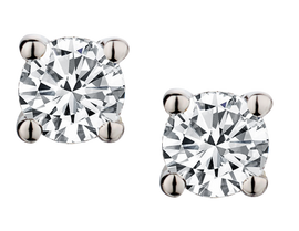 .25 Carat of Lab Grown Diamonds Solitaire Stud Earrings, Silver.....................NOW - Griffin Jewellery Designs