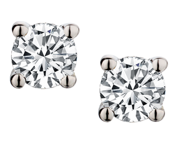 .25 Carat of Lab Grown Diamonds Solitaire Stud Earrings, Silver.....................NOW - Griffin Jewellery Designs