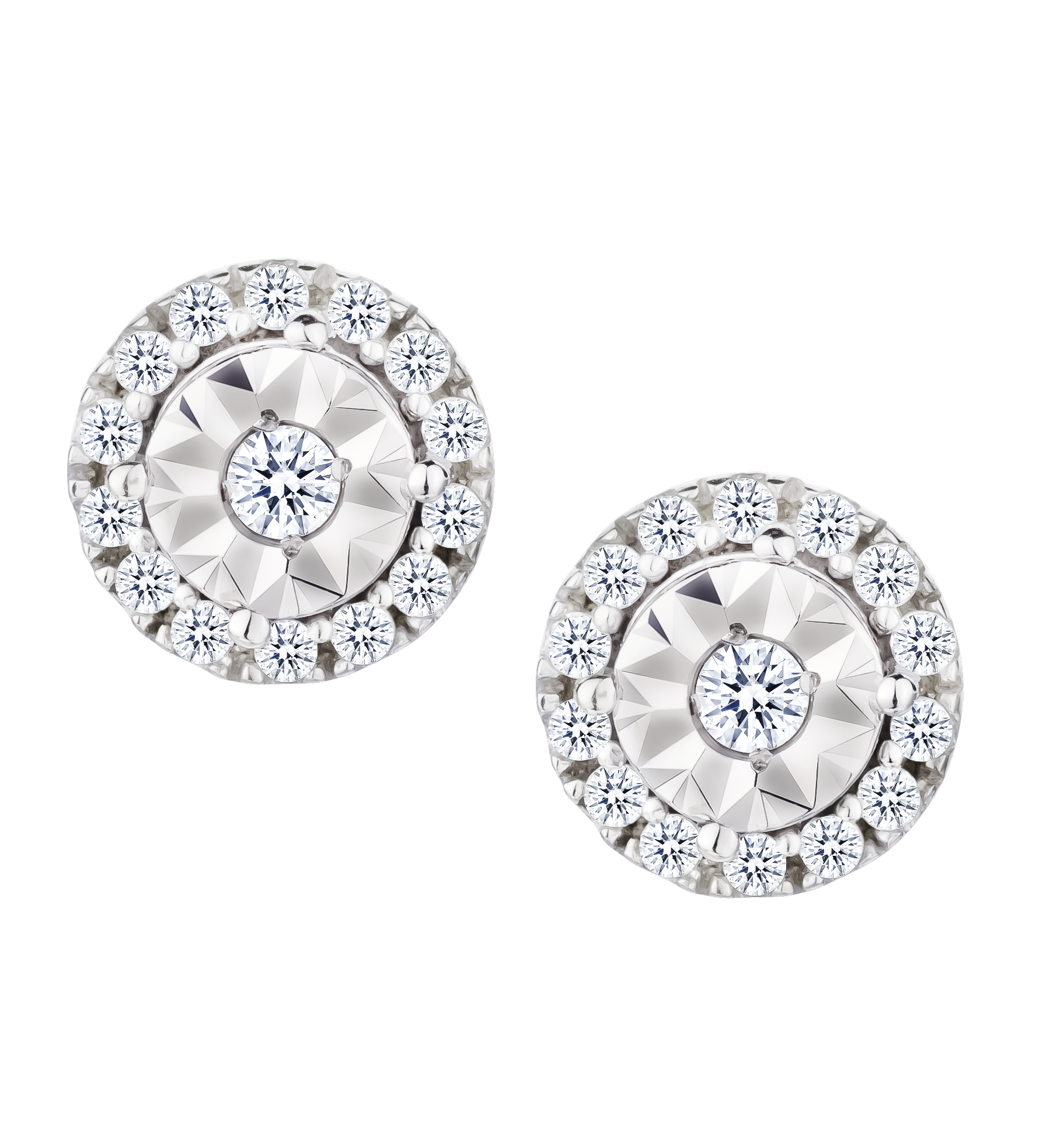 .17 Carat of Lab Grown Diamonds Earrings, 10kt White Gold.....................NOW