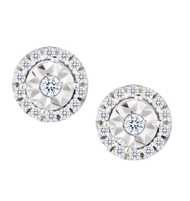 .17 Carat of Lab Grown Diamonds Earrings, 10kt White Gold.....................NOW